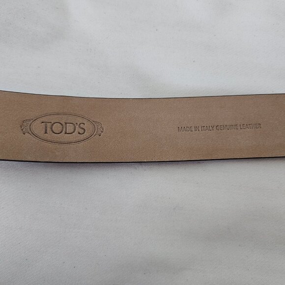Tod’s Brown Leather Belt – Gold Hardware – Size 90 (US 34–36) main image 14